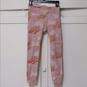 Outdoor Voices pink camo workout leggings